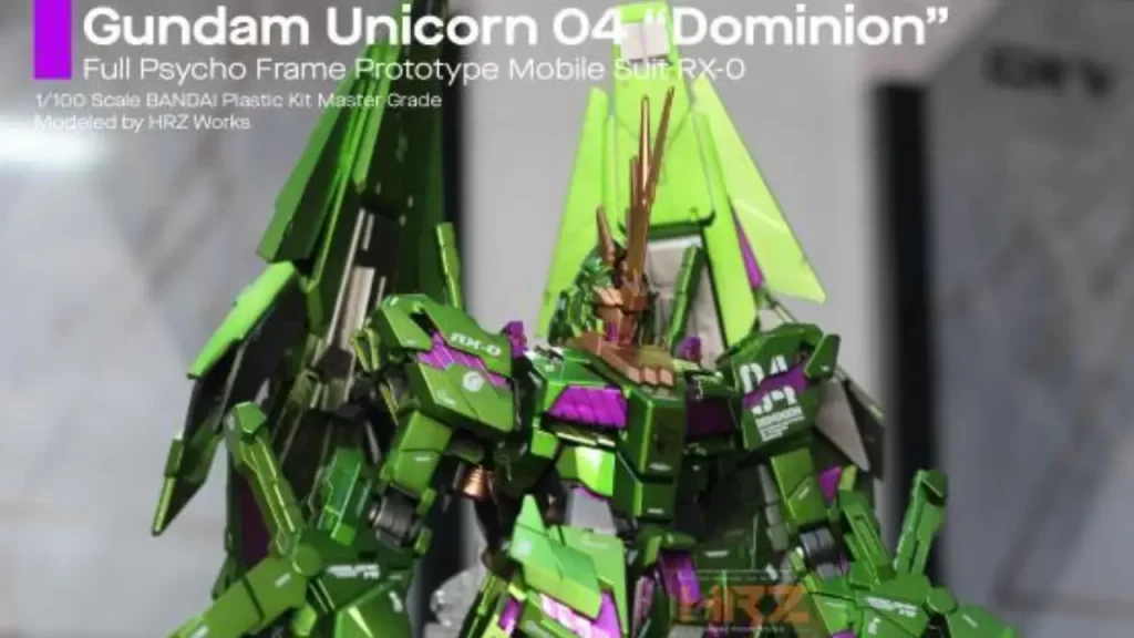 Custom MG 1100 Unicorn Gundam 04 Dominion Myniatures