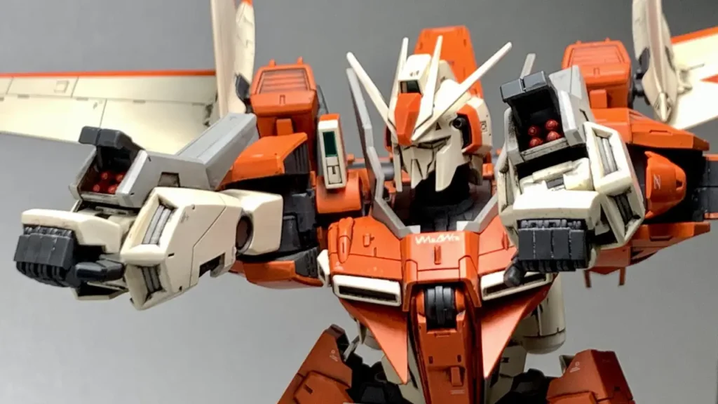 Custom Build 1100 RE Gundam Lindwurm Orange Ver Myniatures