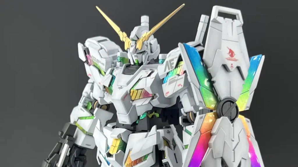 Custom Build HGUC Unicorn Gundam Destroy Mode Myniatures