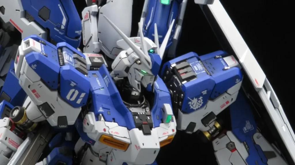 Custom Build Hi-Nu Gundam Amplified Full Weapon Myniatures