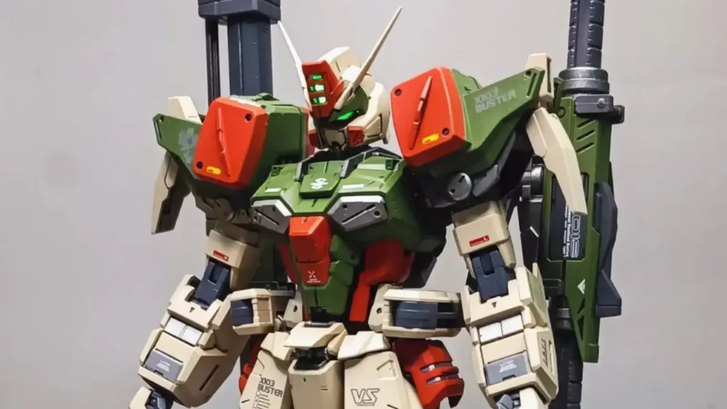 Custom Build MG 1100 Buster Gundam Myniatures