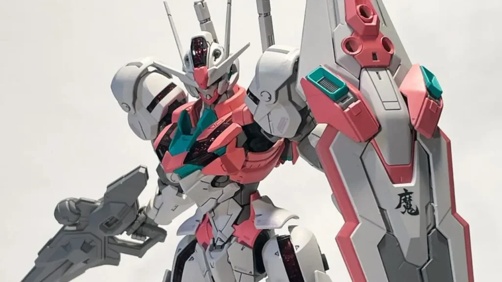 Custom HG 1144 Gundam Aerial Pink Ver Myniatures (1)