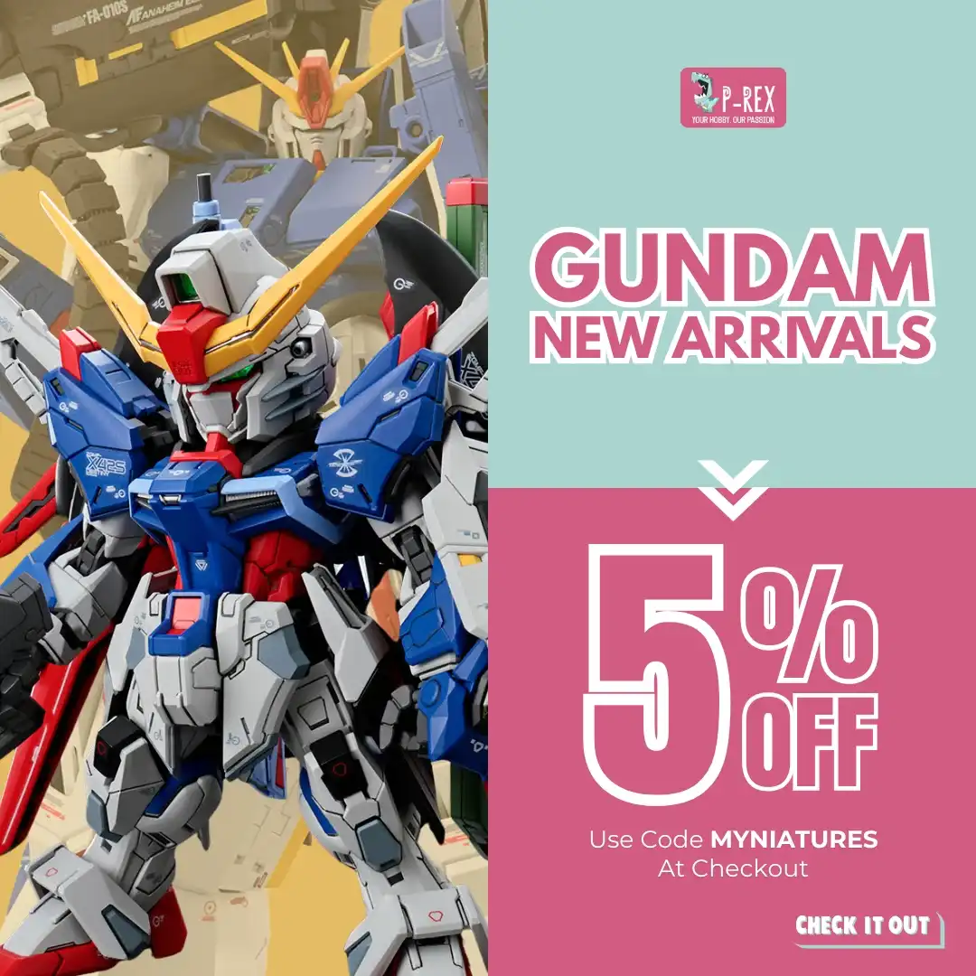 Ads Banner Gundam New Arrival P-Rex Hobby Myniatures