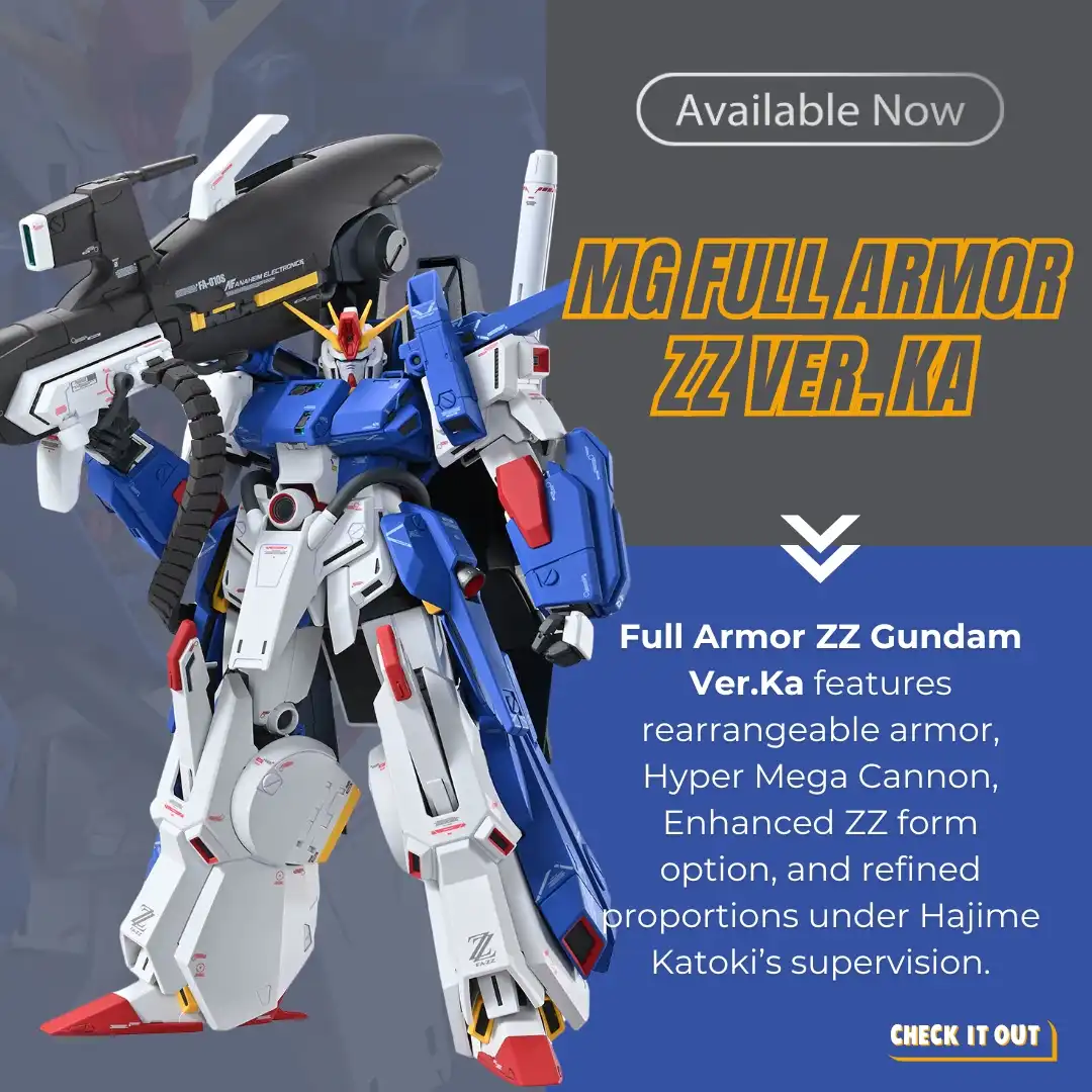 Ads Banner MG Full Armor ZZ Ver Ka Nin-Nin Game Myniatures