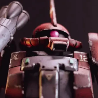 HGUC MS-06F-2 Zaku II F2 - Char Aznable The Red Comet Myniatures