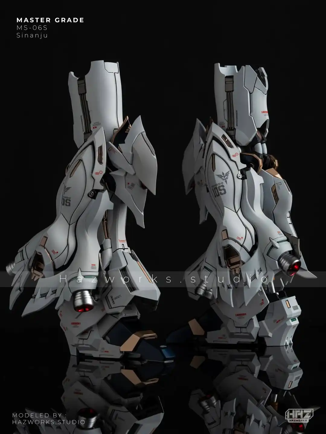 MG 1100 Sinanju Red Comet Myniatures