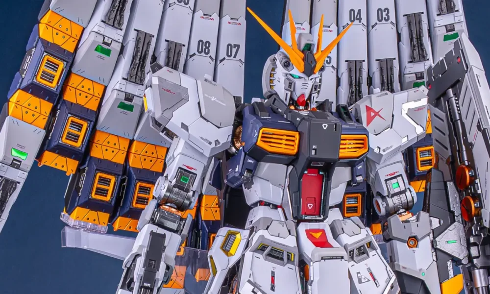 PG UNLEASHED 160 ν Gundam Double Fin Funnel Myniatures