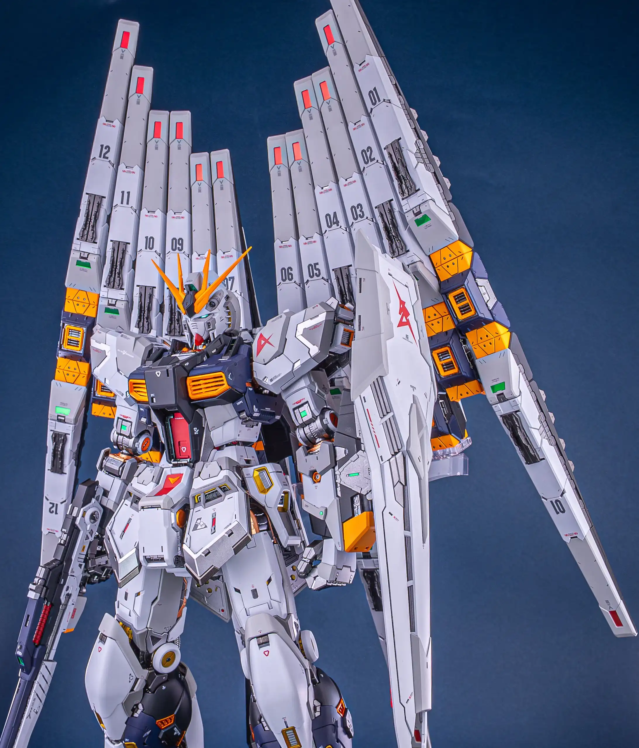 PG UNLEASHED 160 ν Gundam Double Fin Funnel Myniatures