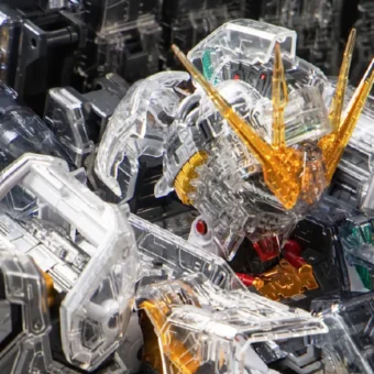 Perfect Grade Unleashed Nu Gundam Clear Armor Myniatures