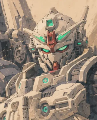 August 2026 AI-Generated Gundam Smartphone Wallpaper Myniatures